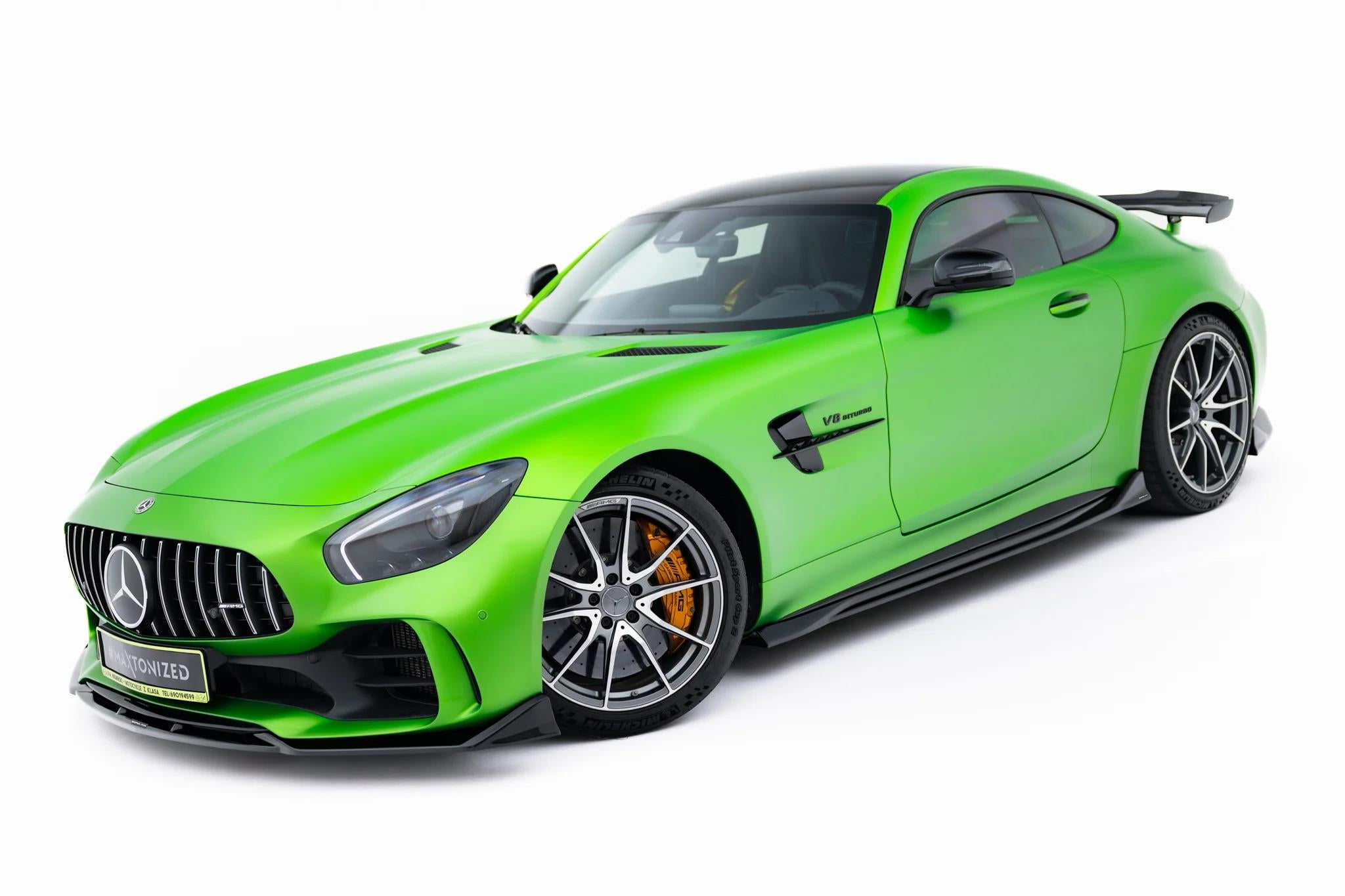 Maxton Design Street+ Seitenschweller Leisten passend für Mercedes-AMG GT R C190 Facelift schwarz Hochglanz