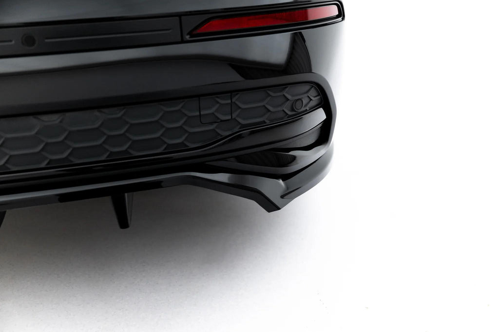Maxton Design Street+ Mittlerer Diffusor Race Passend für Audi A3 Limousine 8Y Facelift Schwarz Hochglanz