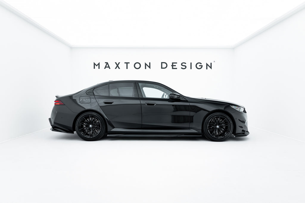 Maxton Design Street+ Seitenschweller Leisten passend für BMW M5 Limousine / Touring G90 schwarz Hochglanz