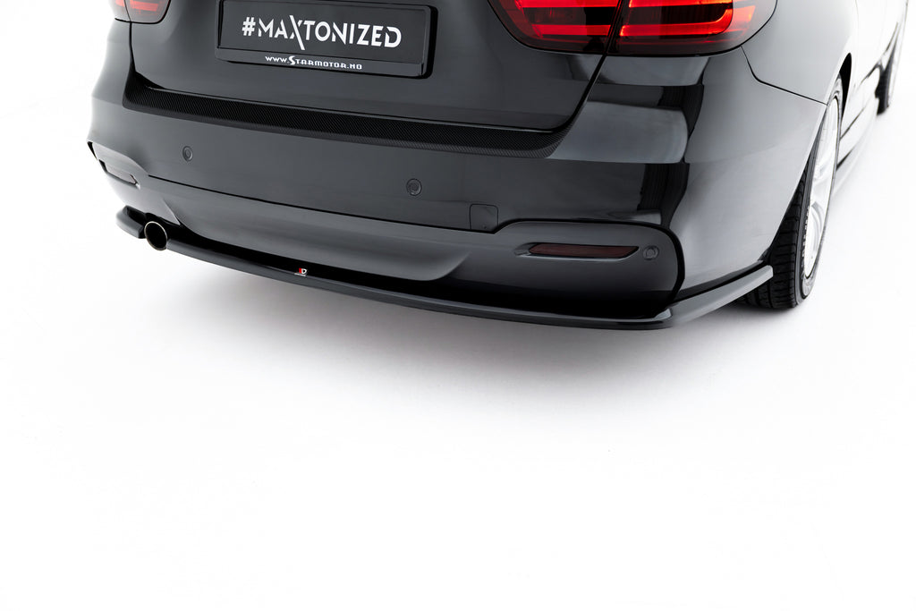 Maxton Design Heck Ansatz Flaps Diffusor V.2 passend für BMW 3er GT M-Paket F34 schwarz Hochglanz