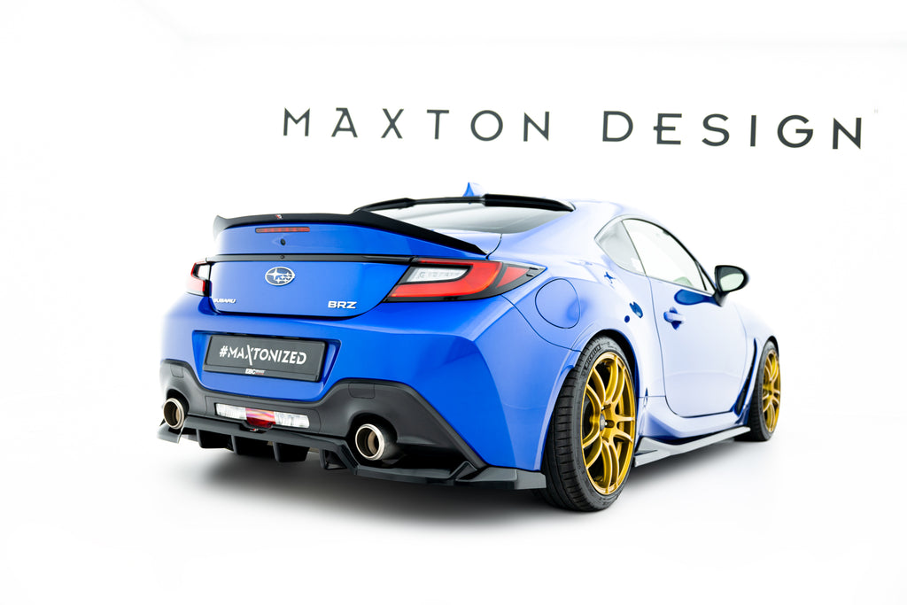 Maxton Design Street+ Mittlerer Diffusor RACE passend für V.1 Subaru BRZ Mk2 schwarz Hochglanz