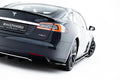 Maxton Design Heck Ansatz Flaps Diffusor V.2 passend für Tesla Model S Mk1 schwarz Hochglanz