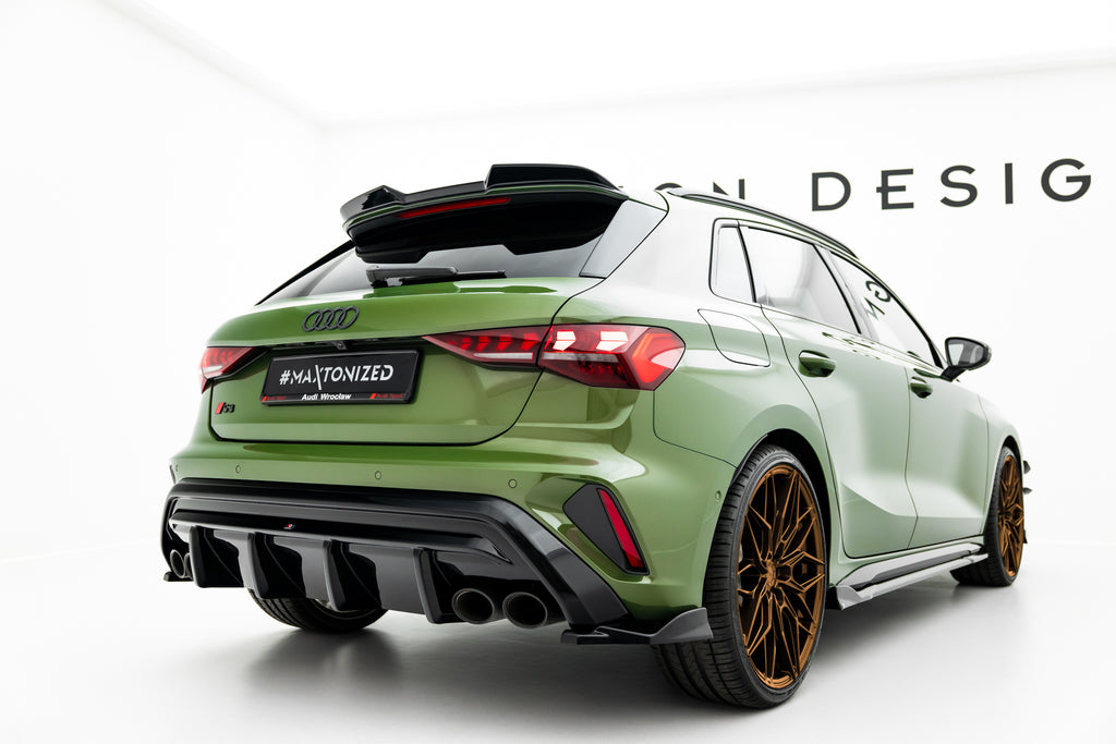 Maxton Design Diffusor Heck Ansatz passend für Audi S3 Sportback 8Y Facelift