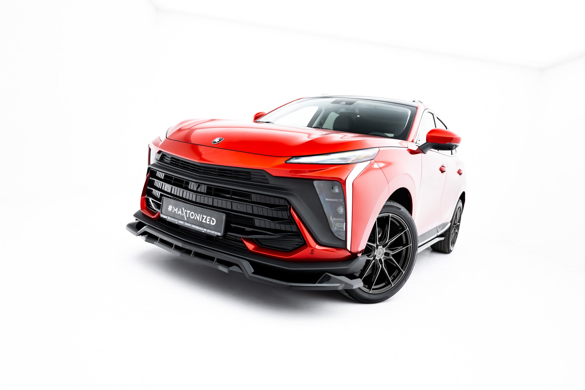 Maxton Design Street+ Spoilerlippe Front Ansatz passend für Forthing T-Five Mk1 schwarz Hochglanz