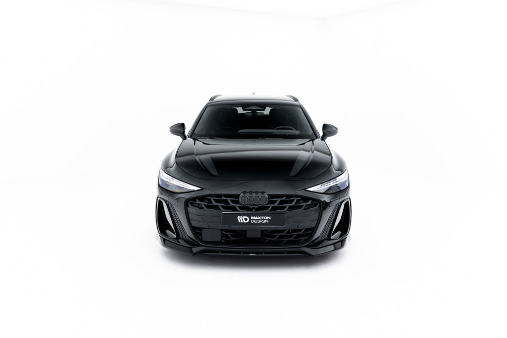 Maxton Design Street+ Spoilerlippe Front Ansatz V.1 passend für Audi A6 S-Line C9 schwarz Hochglanz