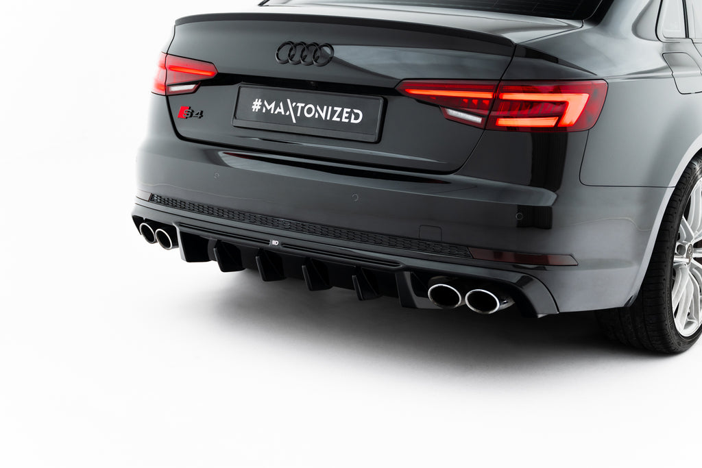 Maxton Design Diffusor Heck Ansatz passend für Audi S4 Limousine / Avant B9