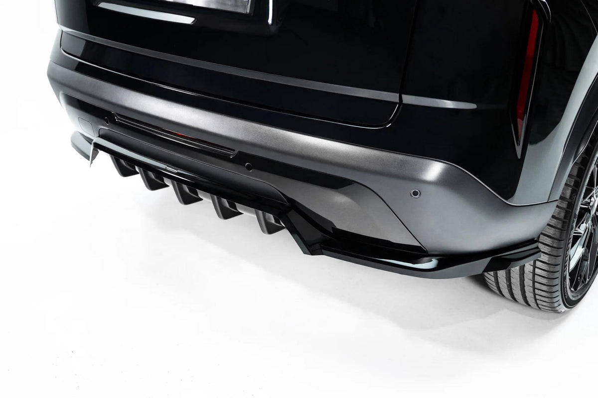 Maxton Design Street+ Mittlerer Diffusor RACE für Jaecoo 7 Hybrid Mk1 [2023-] | Schwarz Hochglanz | ABS-Kunststoff