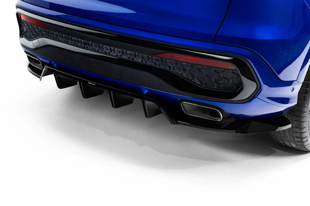 Maxton Design Diffusor für Audi Q5 S-Line Mk3 | Schwarz Hochglanz | ABS-Kunststoff
