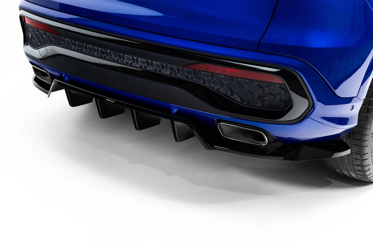 Maxton Design Diffusor für Audi Q5 S-Line Mk3 | Schwarz Hochglanz | ABS-Kunststoff