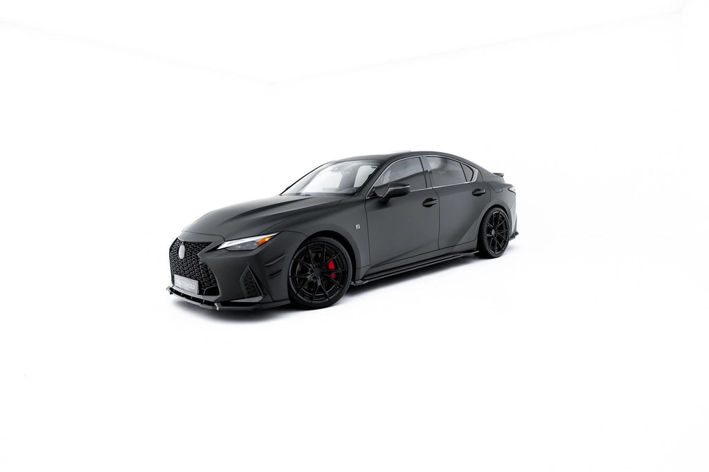 Maxton Design Street+ Seitenschweller Leisten passend für Lexus IS 500 Mk3 Facelift 2 (XE30) schwarz Hochglanz