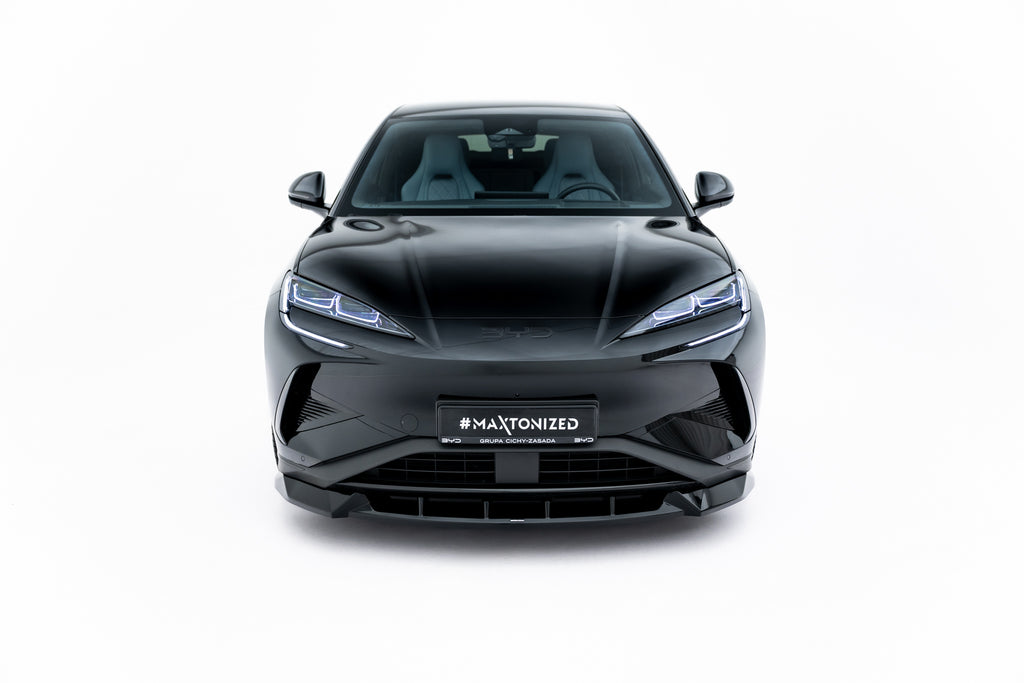 Maxton Design Street+ Spoilerlippe Front Ansatz passend für BYD Sealion 7 Mk1 schwarz Hochglanz