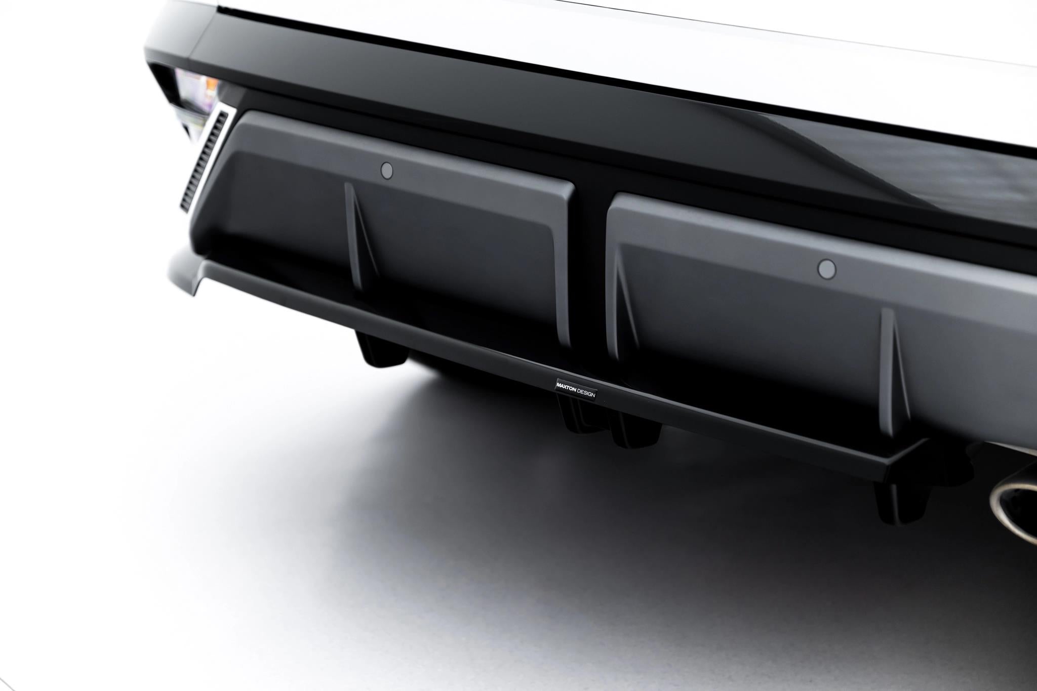 Maxton Design Street+ Mittlerer Diffusor RACE passend für Hyundai Tucson N-Line Mk4 Facelift schwarz Hochglanz