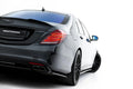 Maxton Design Heck Ansatz Flaps Diffusor Passend für Mercedes-Benz S AMG-Line W222 Schwarz Hochglanz