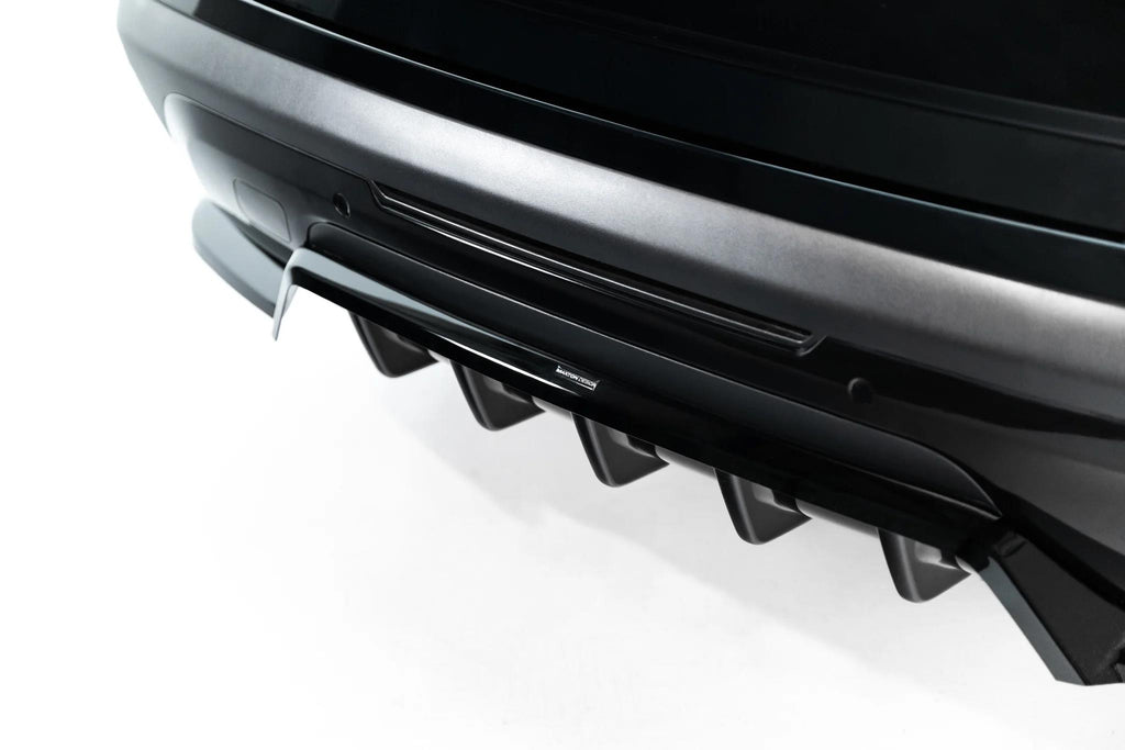 Maxton Design Street+ Mittlerer Diffusor RACE für Jaecoo 7 Hybrid Mk1 [2023-] | Schwarz Hochglanz | ABS-Kunststoff