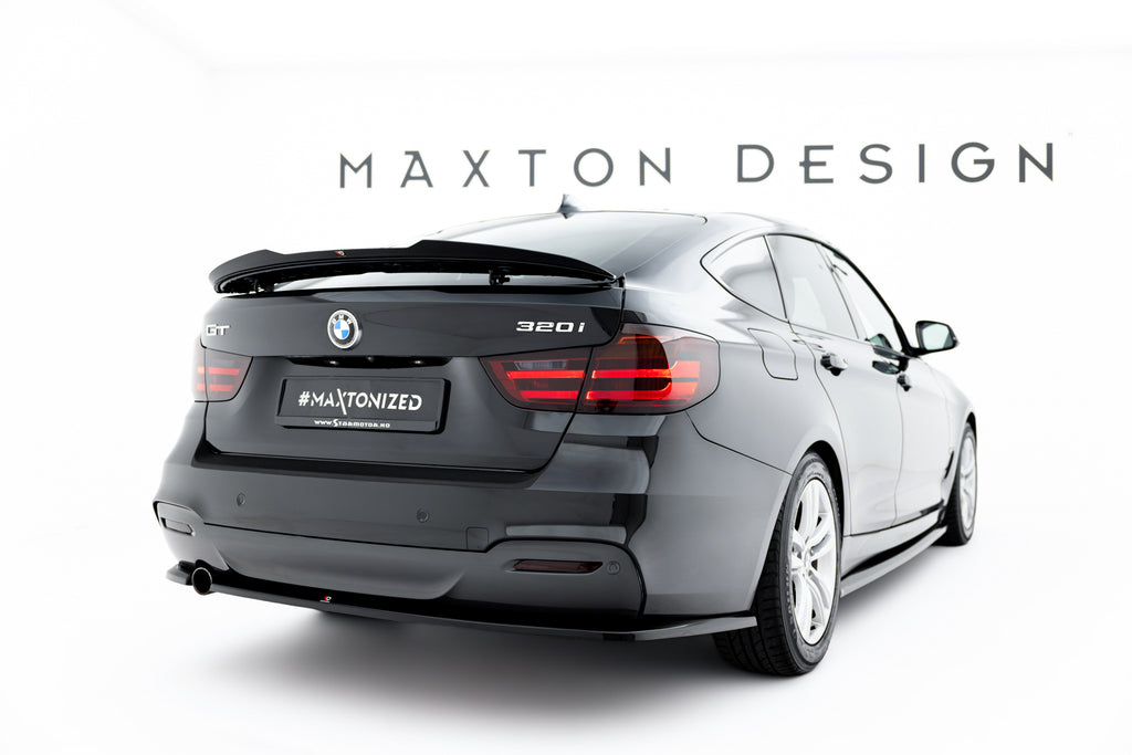 Maxton Design Heck Ansatz Flaps Diffusor V.2 passend für BMW 3er GT M-Paket F34 schwarz Hochglanz