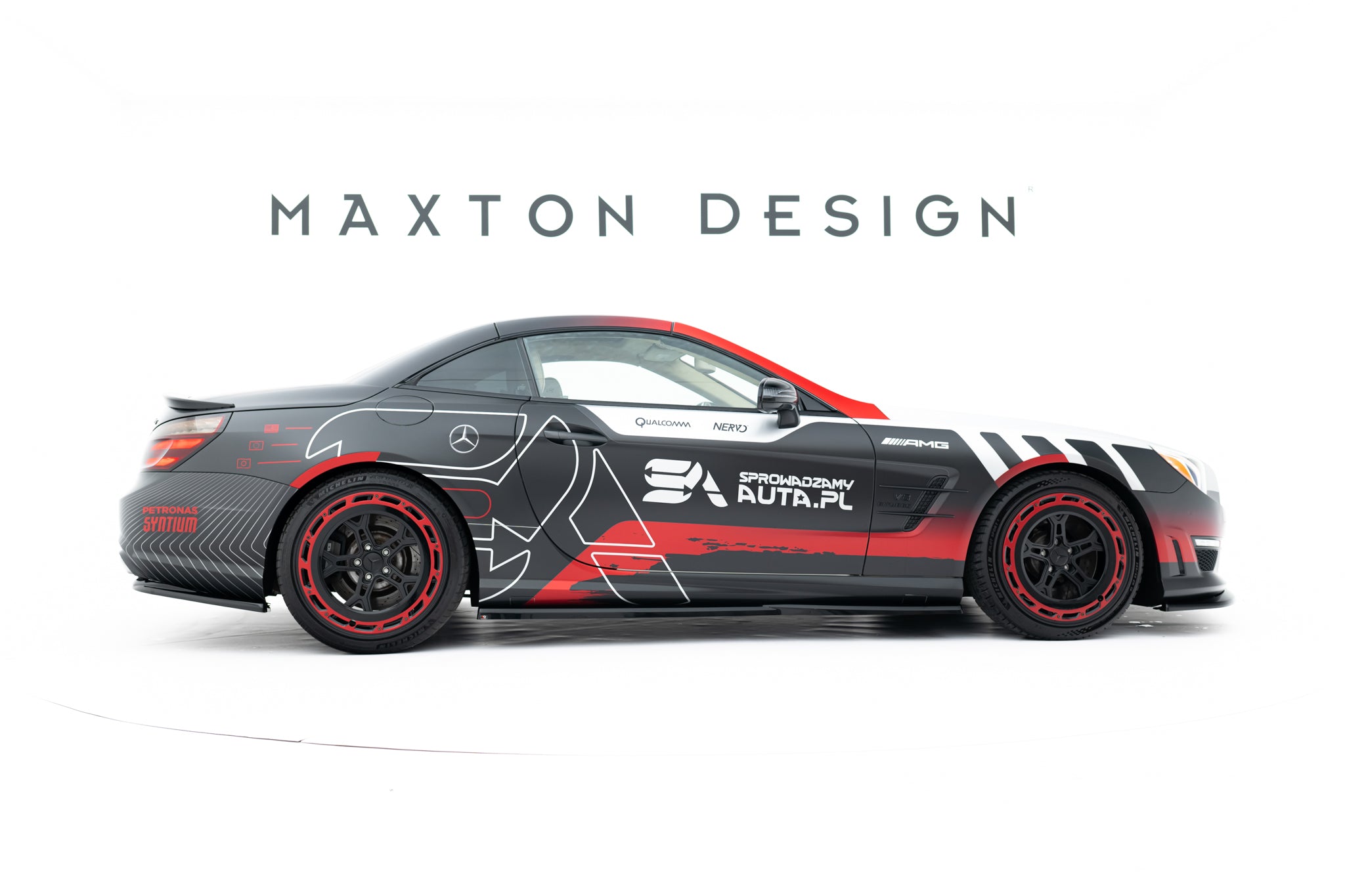 Maxton Design Street+ Seitenschweller Leisten passend für Mercedes-Benz SL 63 AMG R231 schwarz Hochglanz