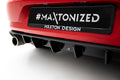 Maxton Design Diffusor Heck Ansatz passend für VW GOLF 7 GTI FACELIFT schwarz Hochglanz