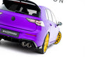 Maxton Design Hintere Seiten Flaps V.2 passend für VW Golf R Hatchback Mk8 / Mk8 Facelift schwarz Hochglanz