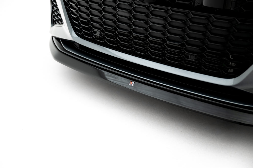 Maxton Design Street+ Spoilerlippe Front Ansatz V.3 passend für Audi RS6 C8 / C8 Facelift schwarz Hochglanz