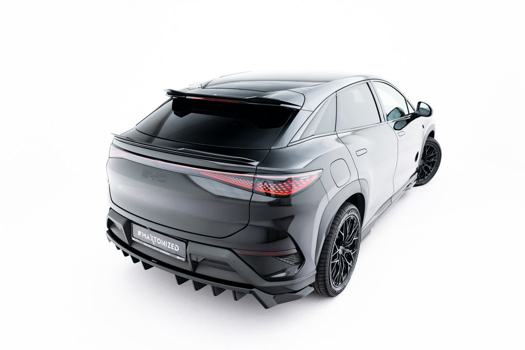 Maxton Design Höher Spoiler CAP passend für BYD Sealion 7 Mk1 schwarz Hochglanz