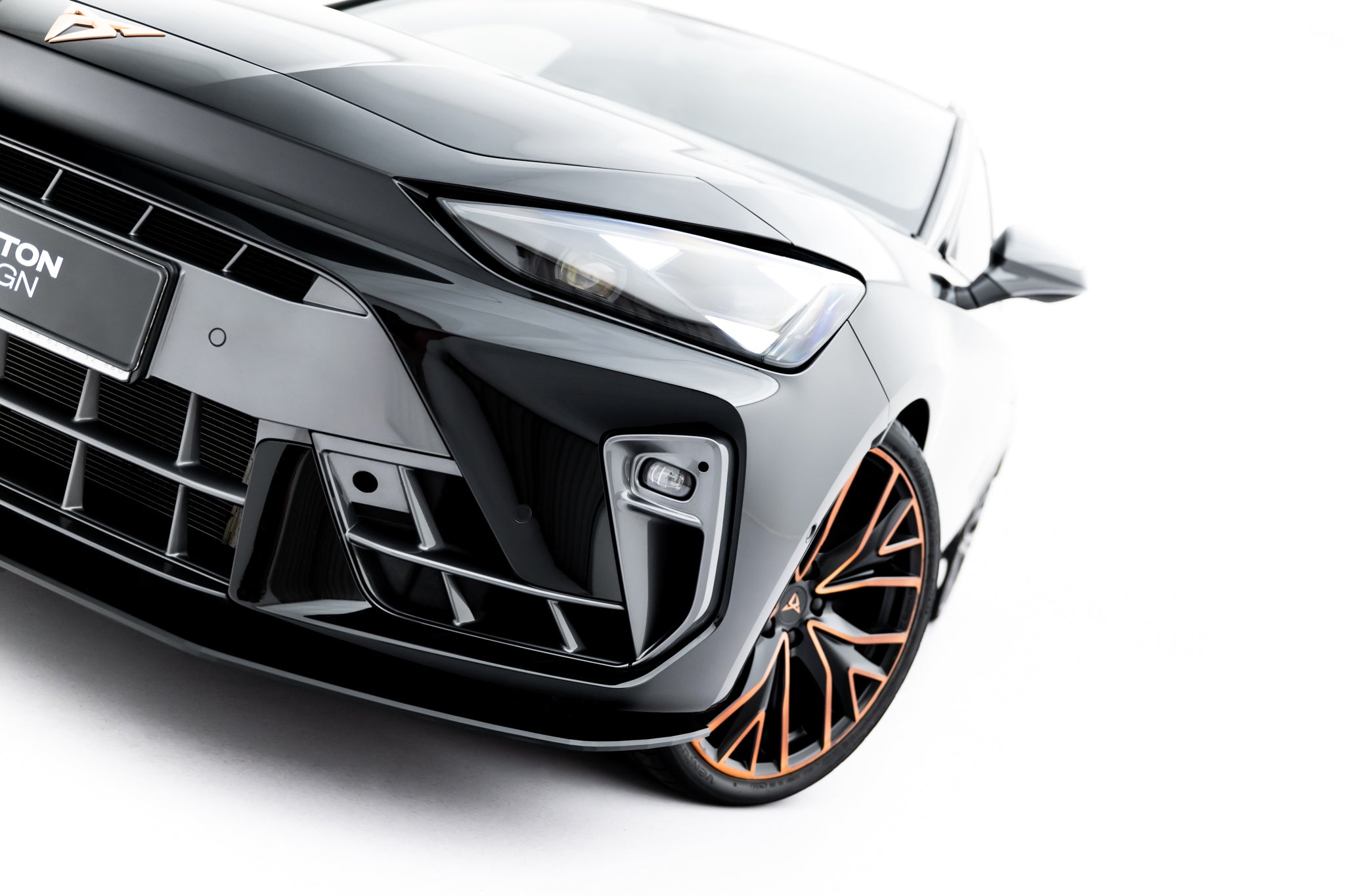 Maxton Design Street Pro Street+ Spoilerlippe Front Ansatz passend für Cupra Leon ST / Hatchback Mk1 Facelift