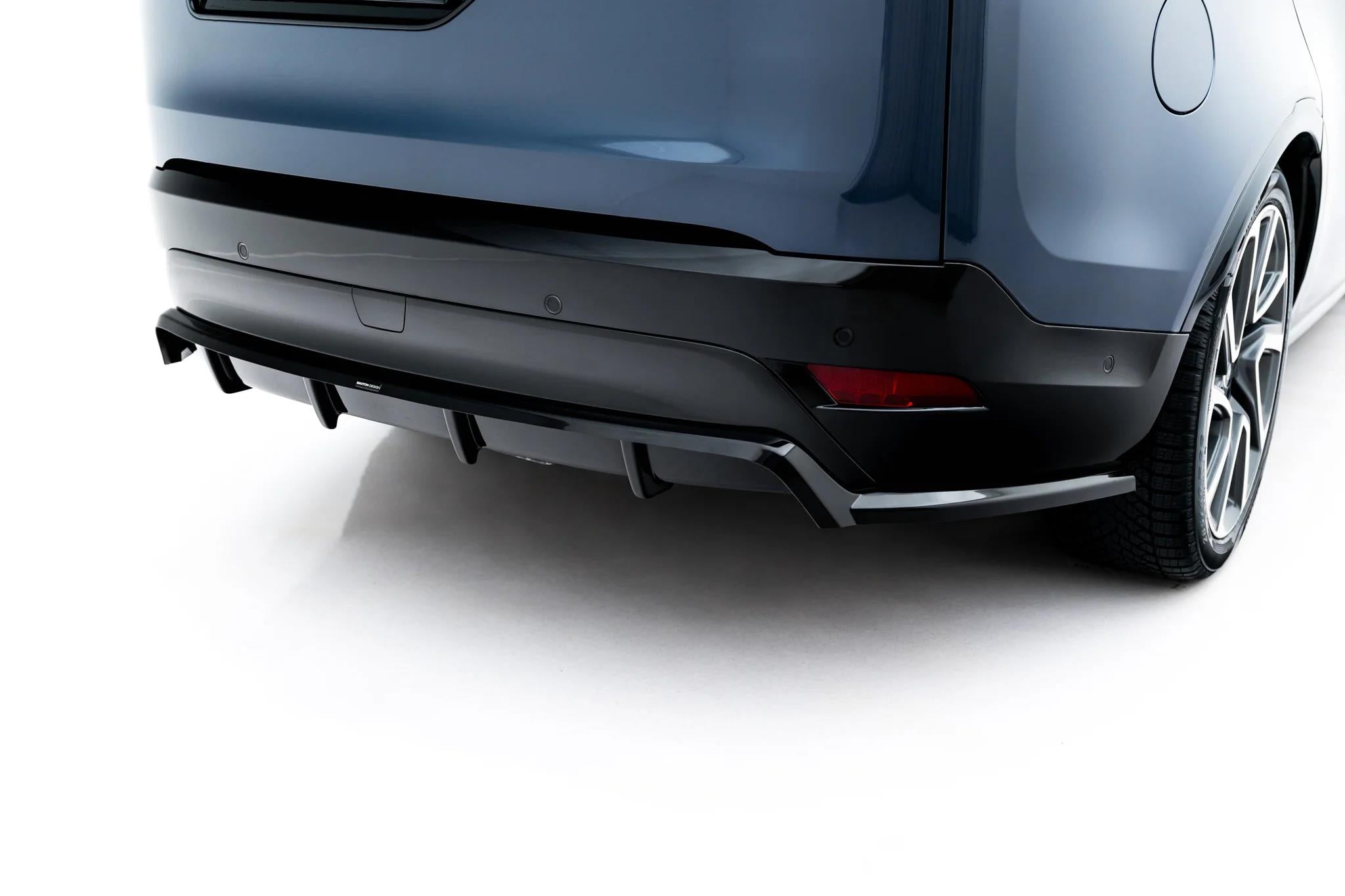 Maxton Design Street+ Mittlerer Diffusor Race Passend für Land Rover Discovery Hse Mk5 Facelift Schwarz Hochglanz