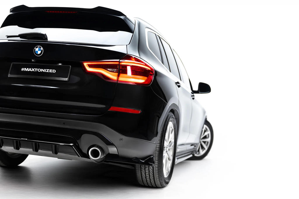 Maxton Design Diffusor für BMW X3 G01 [2017-2021] | Schwarz Hochglanz | ABS-Kunststoff