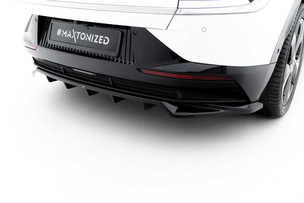 Maxton Design Street+ Mittlerer Diffusor RACE passend für Kia EV6 Mk1 schwarz Hochglanz