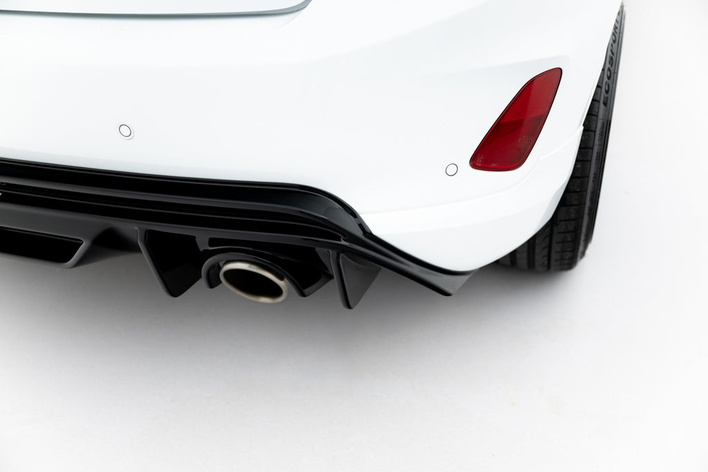 Maxton Design Diffusor Heck Ansatz V.3 passend für Ford Fiesta ST Mk8 schwarz Hochglanz