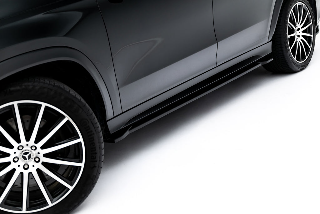 Maxton Design Street+ Seitenschweller Leisten V.2 passend für Mercedes-Benz GLS AMG-Line X167 / X167 Facelift schwarz Hochglanz