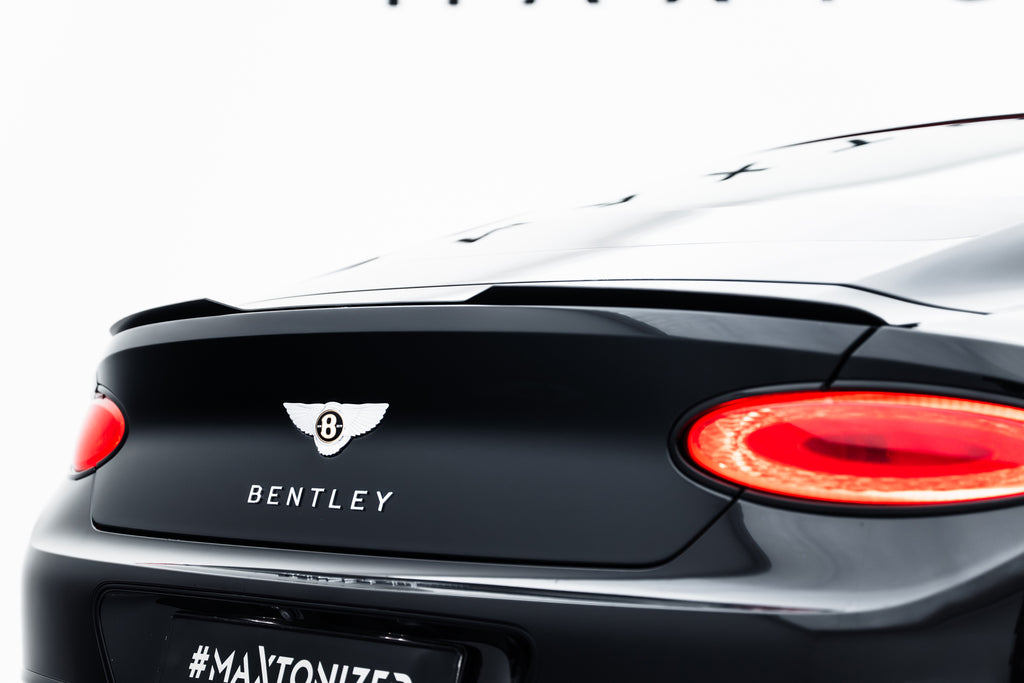 Maxton Design Spoiler CAP passend für Bentley Continental GT Coupe Mk3 schwarz Hochglanz