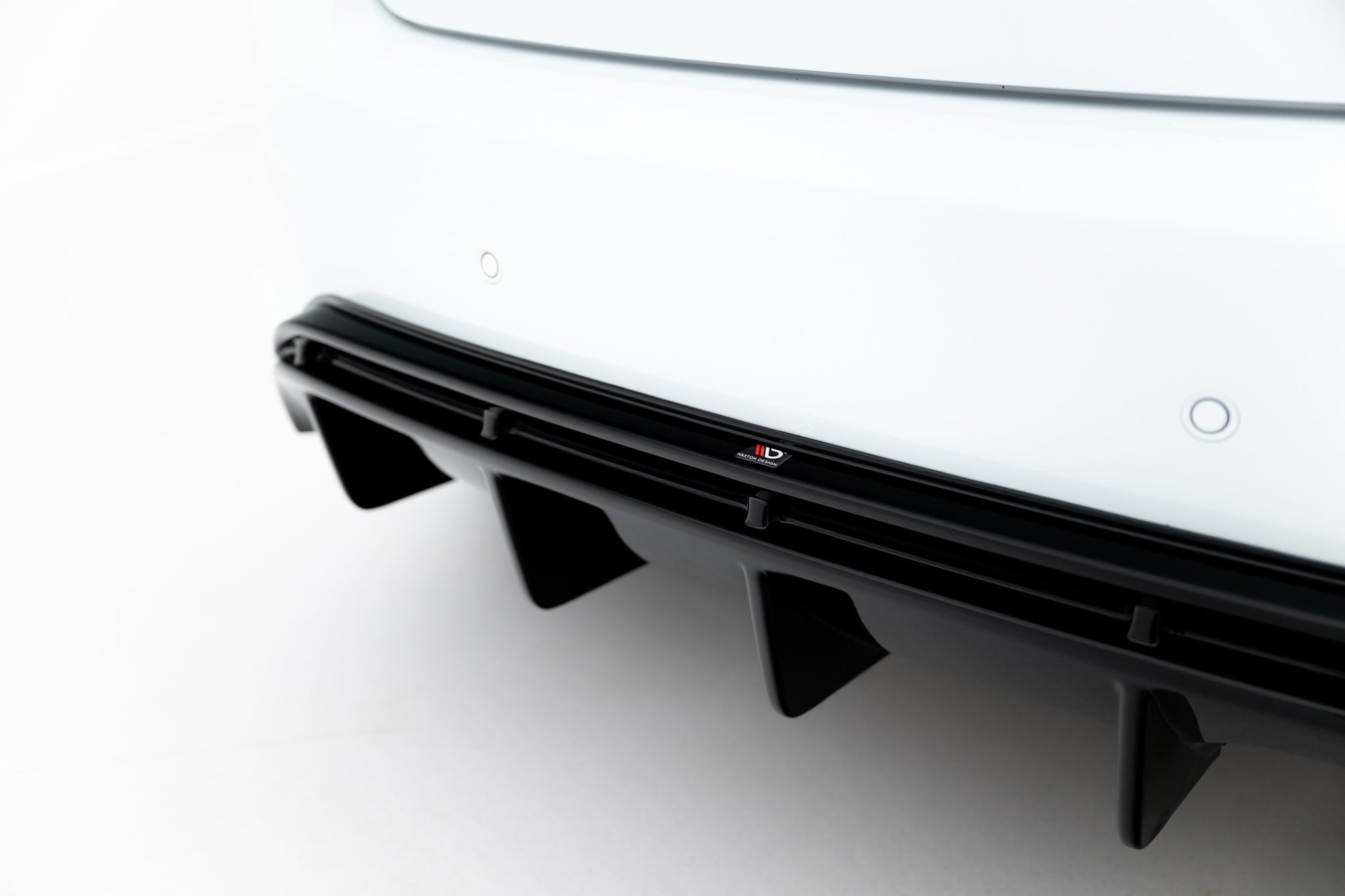 Maxton Design Diffusor Heck Ansatz V.2 passend für Ford FIesta Mk8 ST schwarz Hochglanz
