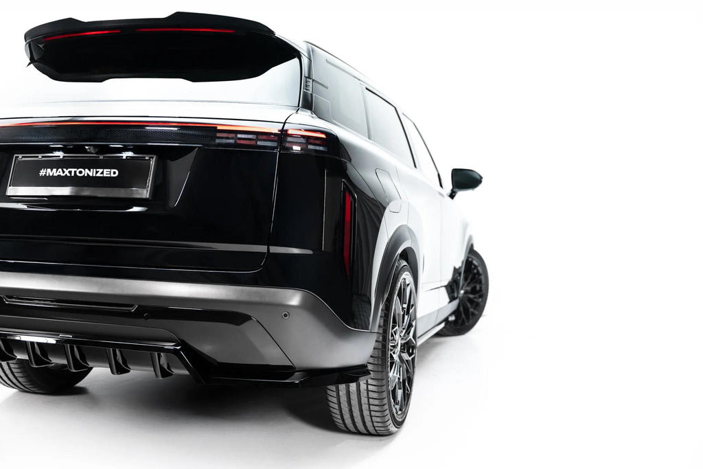 Maxton Design Street+ Mittlerer Diffusor RACE für Jaecoo 7 Hybrid Mk1 [2023-] | Schwarz Hochglanz | ABS-Kunststoff