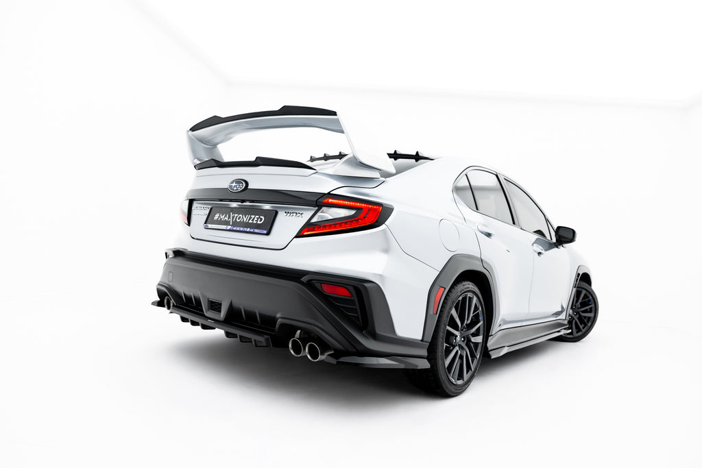Maxton Design Niedriger Spoiler CAP passend für Subaru WRX STI Mk2 schwarz Hochglanz
