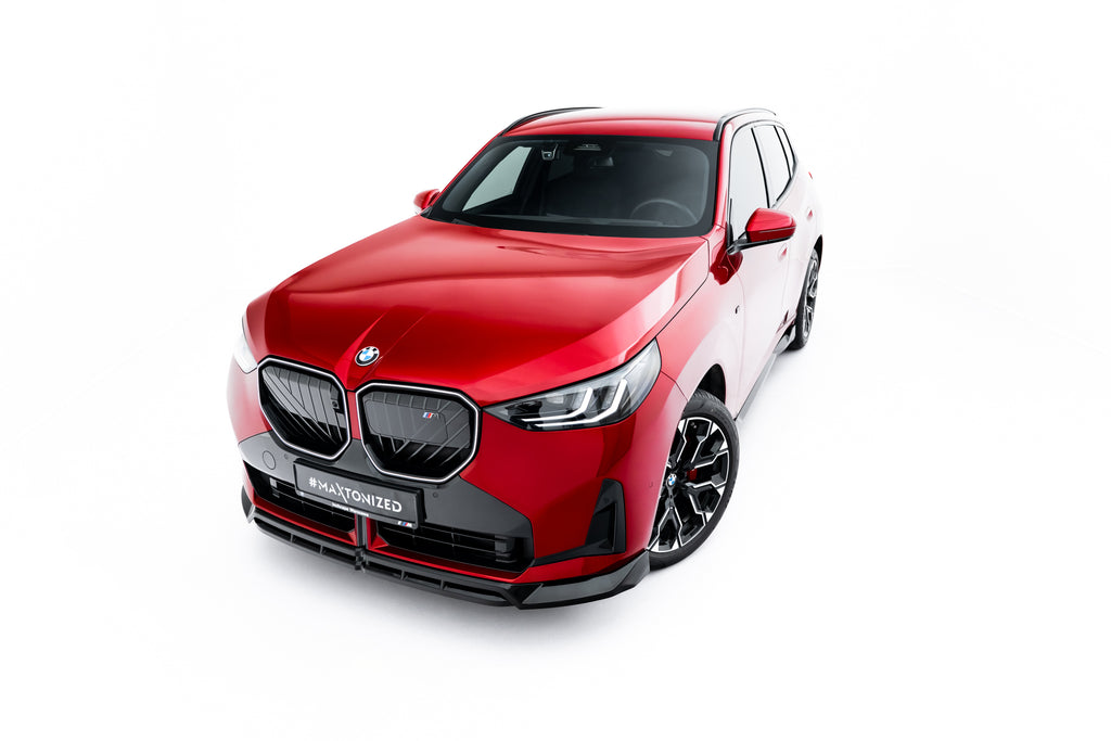 Maxton Design Street+ Spoilerlippe Front Ansatz passend für BMW X3 M50 G45 schwarz Hochglanz