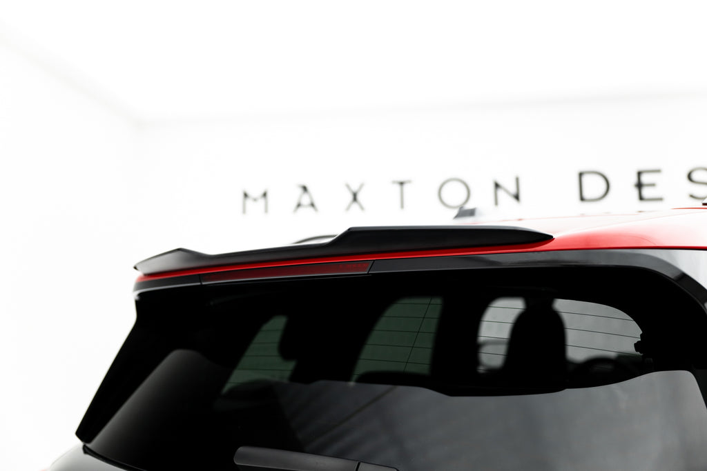 Maxton Design Spoiler CAP passend für Mini Countryman JCW U25 schwarz Hochglanz