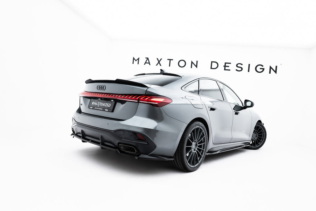 Maxton Design Spoiler CAP passend für Audi A5 S-Line / S5 Limousine B10 schwarz Hochglanz