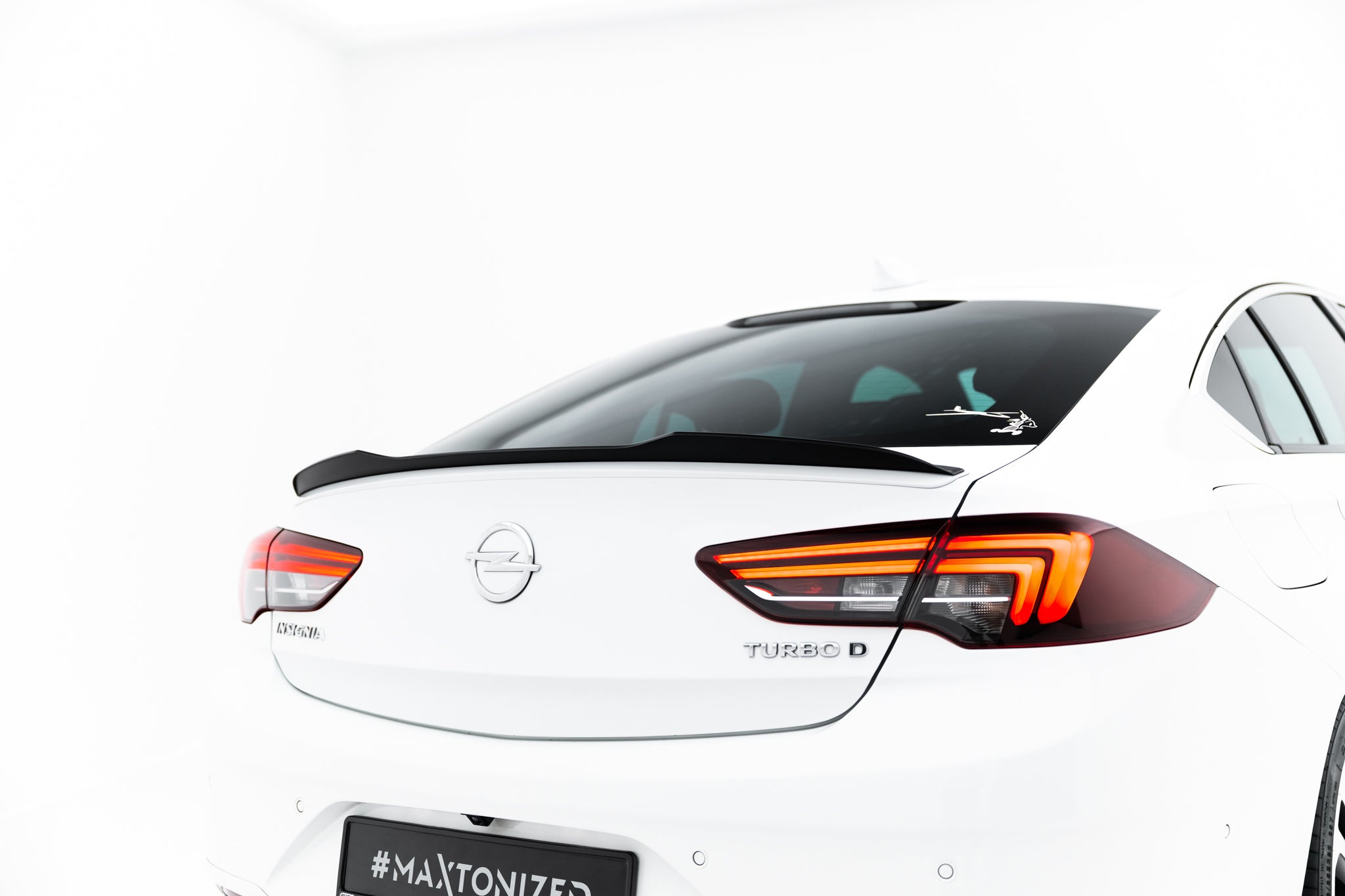 Maxton Design Spoiler CAP passend für Opel Insignia OPC-Line Mk2 schwarz Hochglanz