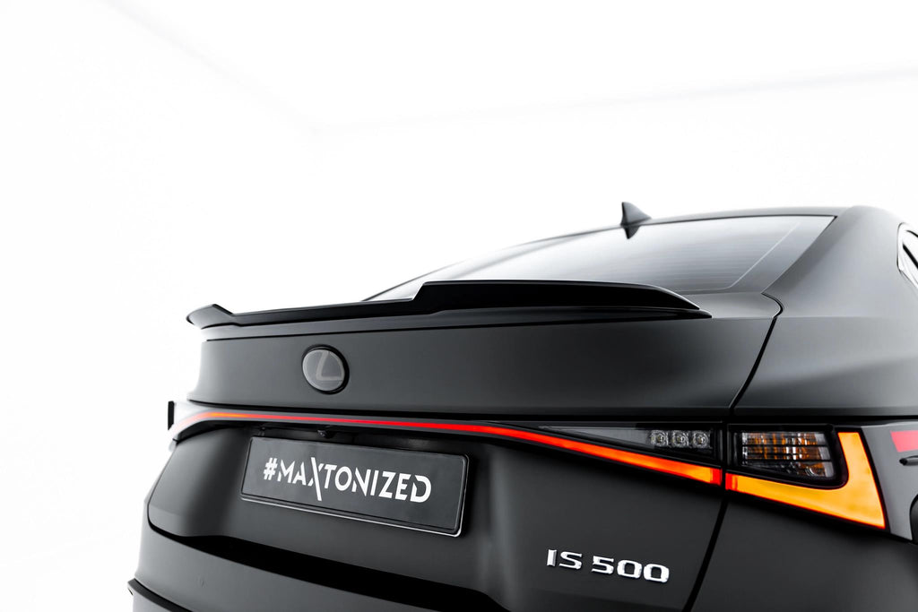Maxton Design Spoiler CAP passend für Lexus IS 500 Mk3 Facelift 2 (XE30) schwarz Hochglanz