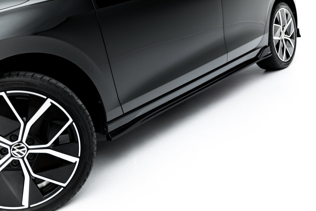 Maxton Design Street+ Seitenschweller Leisten passend für VW Golf Hatchback Mk8 Facelift schwarz Hochglanz
