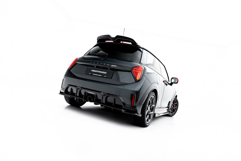 Maxton Design Street+ Mittlerer Diffusor RACE für Mini Cooper John Cooper Works F65 [2025-] | Schwarz Hochglanz | ABS-Kunststoff