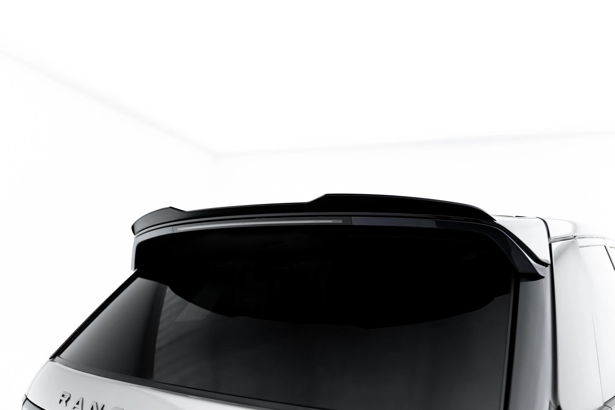 Maxton Design Spoiler CAP passend für Land Rover Range Rover Sport Mk2 Facelift schwarz Hochglanz