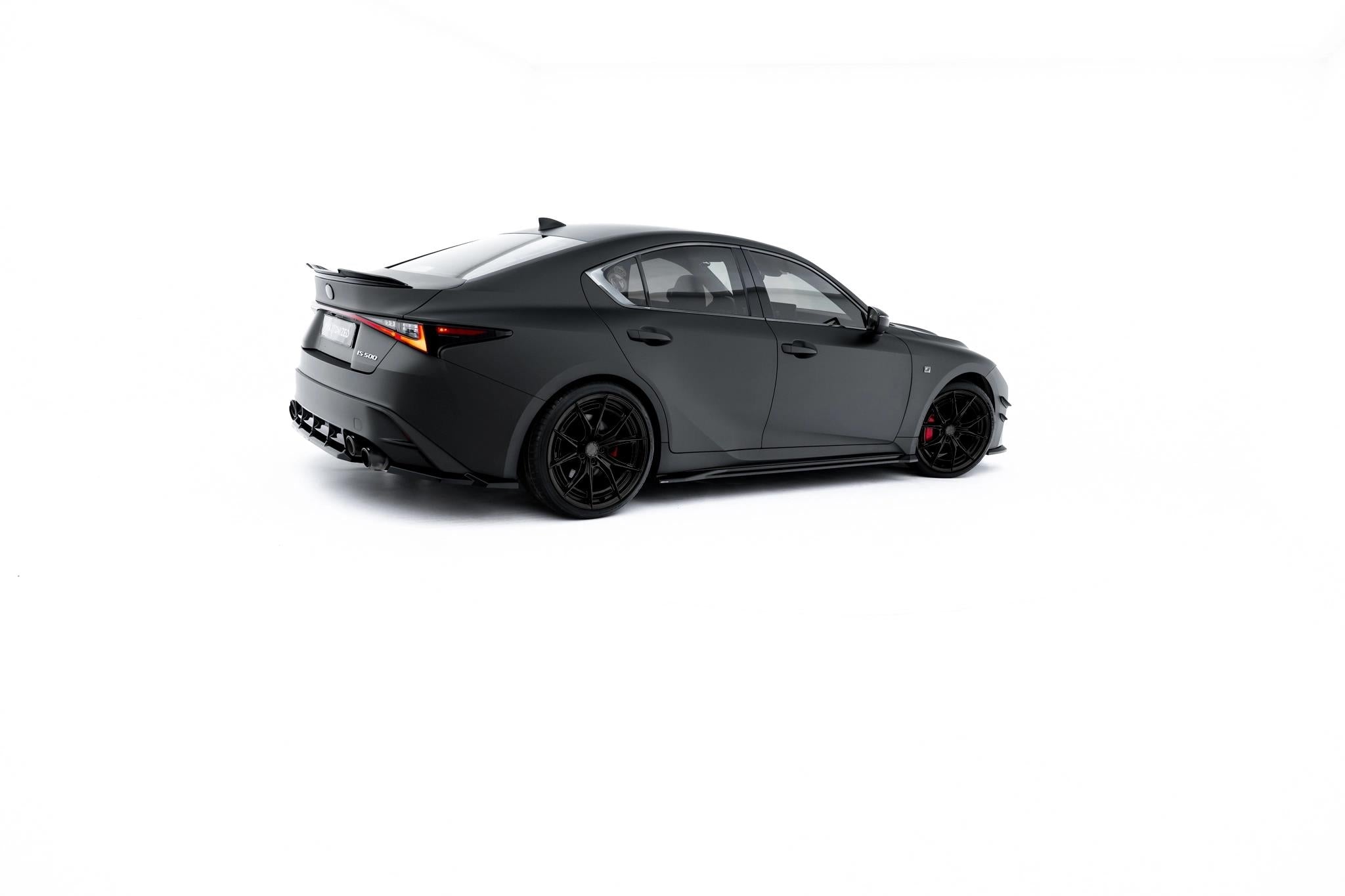Maxton Design Street+ Seitenschweller Leisten passend für Lexus IS 500 Mk3 Facelift 2 (XE30) schwarz Hochglanz
