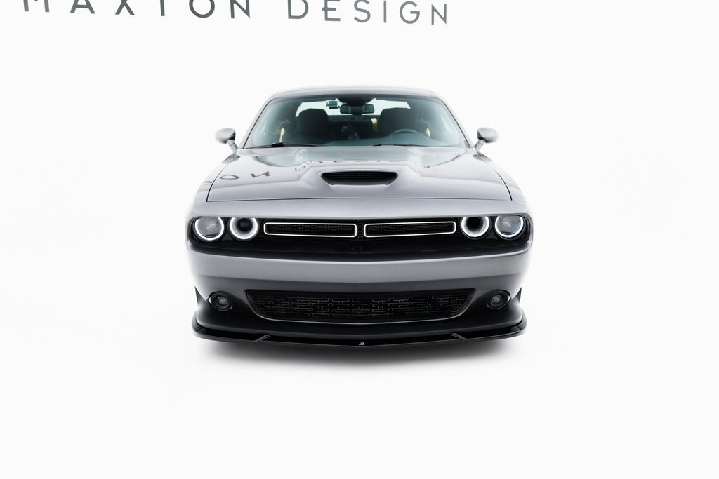 Maxton Design Street+ Spoilerlippe Front Ansatz passend für Dodge Challenger GT Mk3 Facelift schwarz Hochglanz