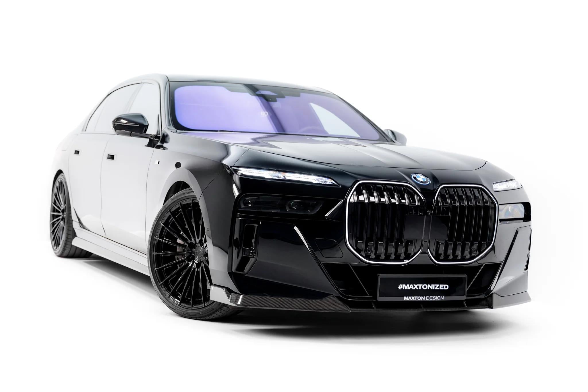 Maxton Design Prepreg Carbon Fiber Street+ Spoilerlippe Front Ansatz Passend für Bmw 7 M-Paket / M760e / I7 M-Paket G70