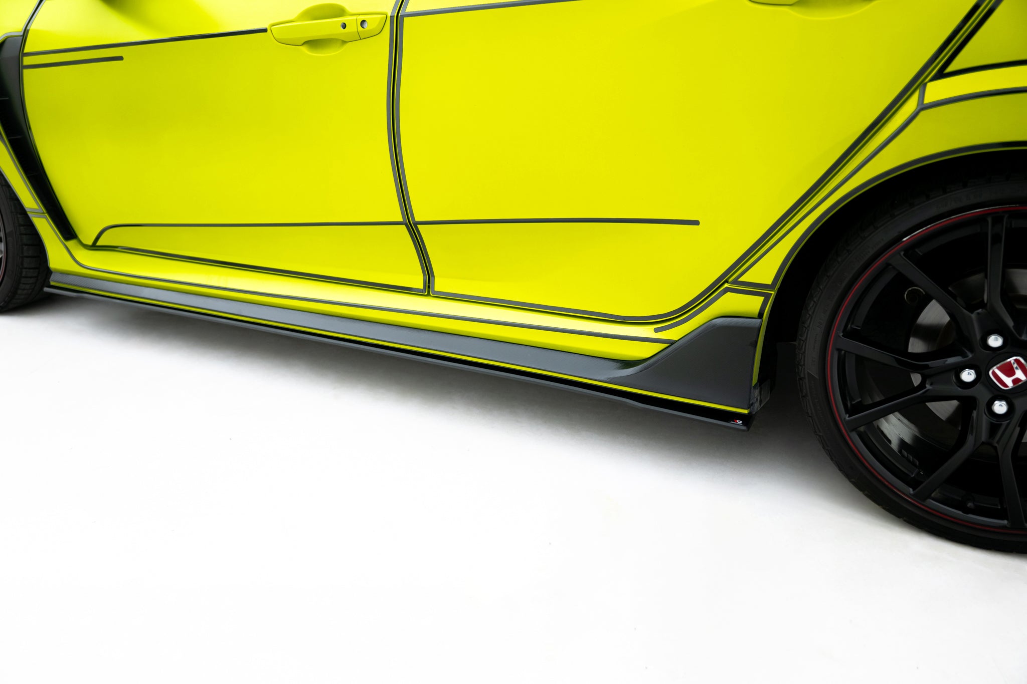 Maxton Design Street Pro Street+ Seitenschweller Leisten V.2 passend für Honda Civic Type-R Mk10 / Mk10 Facelift
