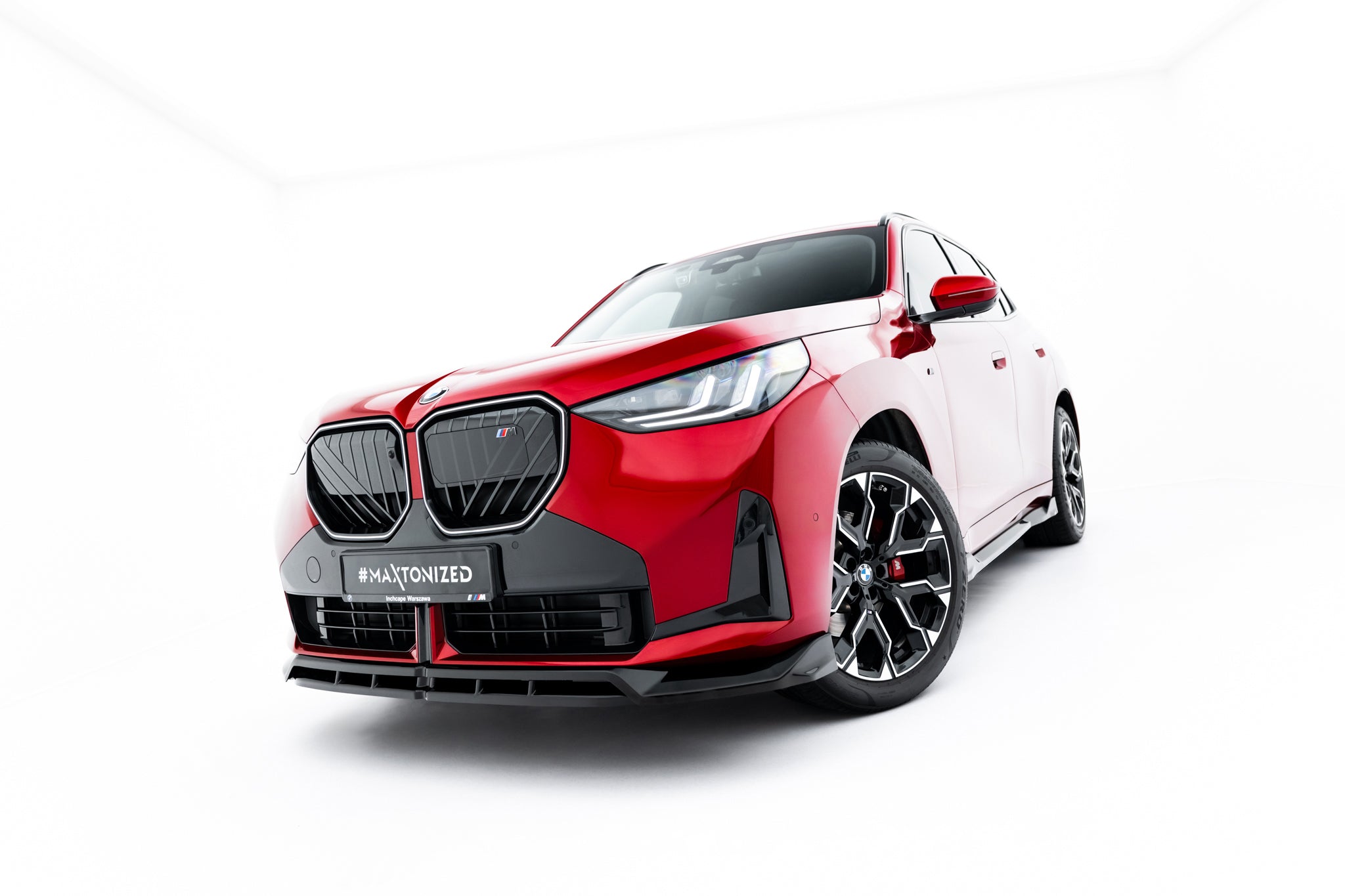 Maxton Design Street+ Spoilerlippe Front Ansatz passend für BMW X3 M50 G45 schwarz Hochglanz