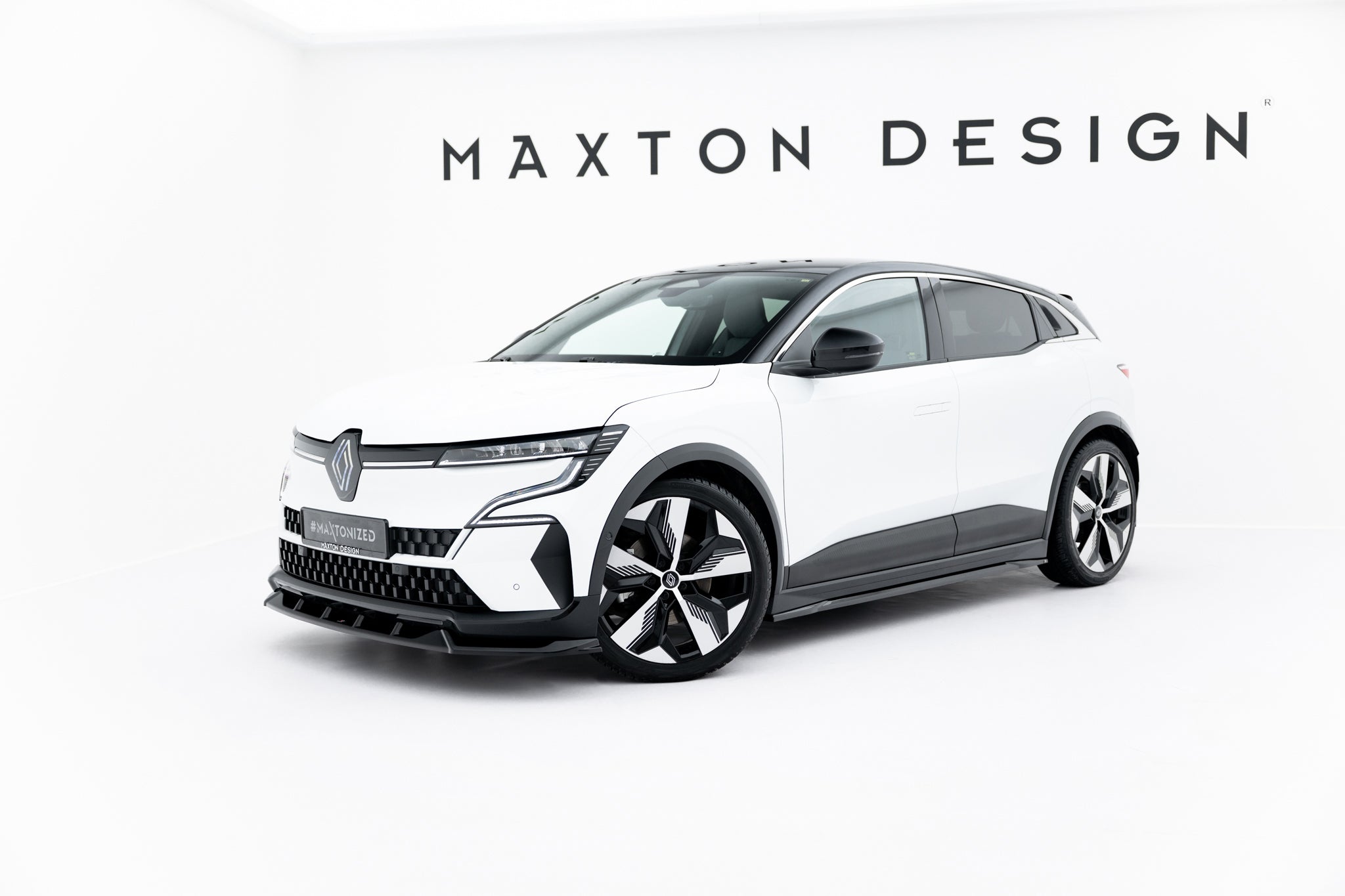 Maxton Design Street+ Seitenschweller Leisten passend für Renault Megane E-Tech Electric Mk1 schwarz Hochglanz