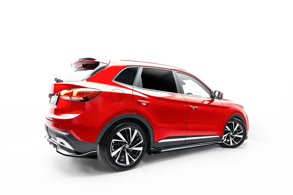 Maxton Design Street+ Seitenschweller Leisten für MG ZS Mk2 [2024-] | Schwarz Hochglanz | ABS-Kunststoff | mit TTG (eintragungsfrei)