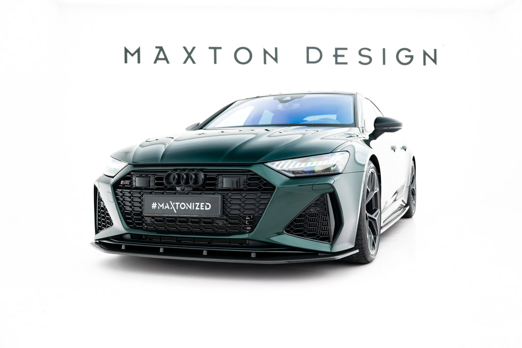 Maxton Design Prepreg Carbon Fiber Street+ Spoilerlippe Front Ansatz passend für Audi RS7 C8
